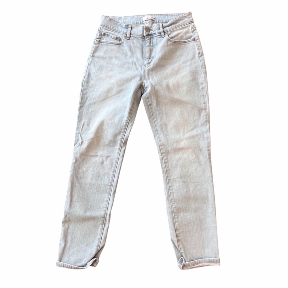 LOFT The Girlfriend Light Wash Petite Jeans